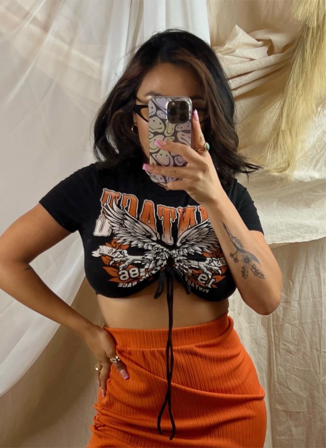 Vicky Graphic Crop Top